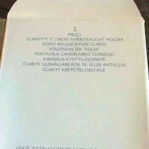 Partylite Taper Tealight Holder New In Box Frosted Rim - Picture 4 of 4